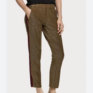 Scotch & Soda Tapered Lurex Pants - Olive, XS